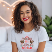 親カスタマイズ可能な写真、バレンタインカスタム写真 Tシャツ