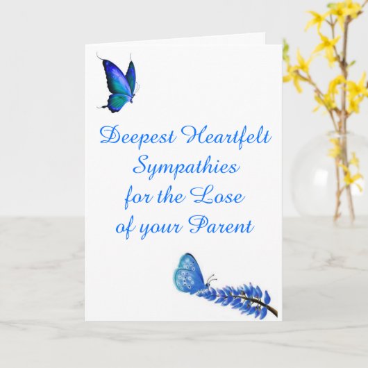 親カードを紛失する悔やみや弔慰 カード (黄色い花)