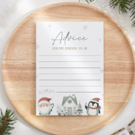 親カード用クリスマスベビーシャワーアドバイス 招待状