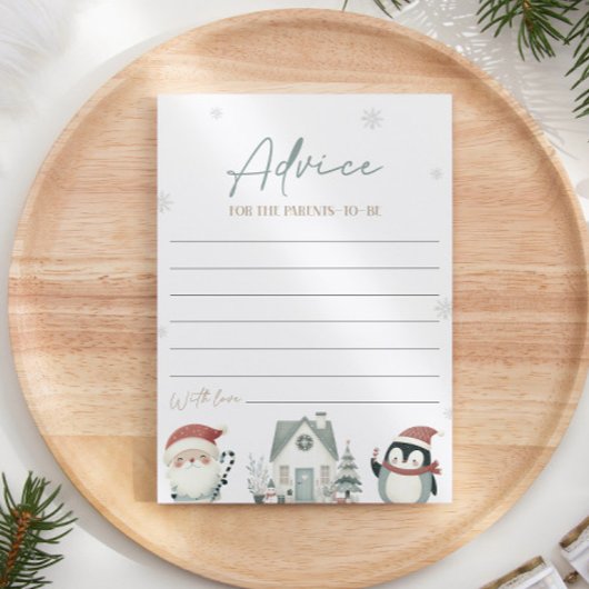 親カード用クリスマスベビーシャワーアドバイス 招待状
