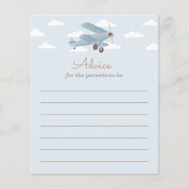 親カード用飛行機ベビーシャワーアドバイス
