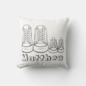 親キッドスニーカー小さなベビーシューズ子供部屋 クッション (正面)