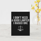 親シャツ息子の娘ロースクール卒業 カード (黄色い花)