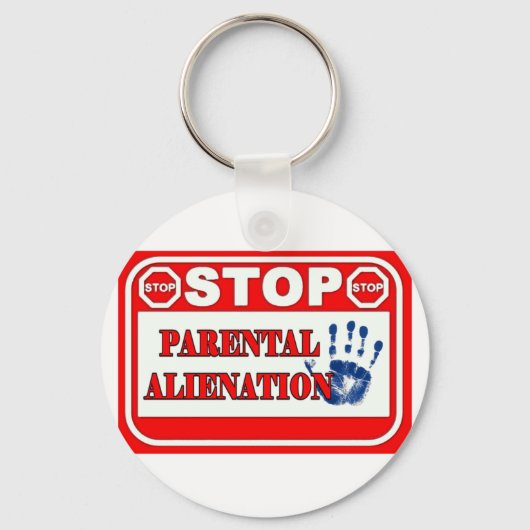 親ストップの疎外 キーホルダー (正面)