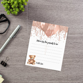 親バルーンteddy bearベビーシャワー用アドバイス