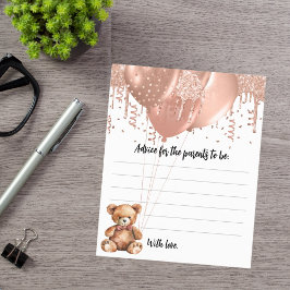 親バルーンteddy bearベビーシャワー用アドバイス