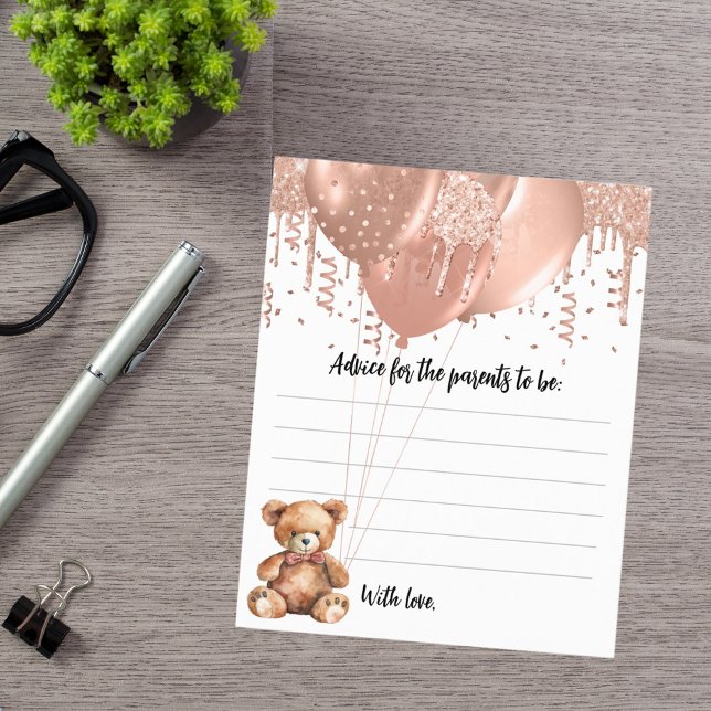 親バルーンteddy bearベビーシャワー用アドバイス (クリエイターアップロード済み)