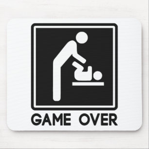 親パパのための新生児上のゲーム マウスパッド