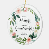 親パーソナライズされたのみ最高のCeの昇進 セラミックオーナメント (左)