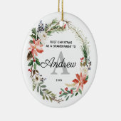 親パーソナライズされた初めてのクリスマス セラミックオーナメント (右)