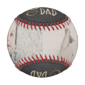 親パーソナライズされた父の日カスタムの一つ 野球ボール (正面)