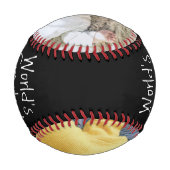 親パーソナライズされた父の日カスタムの一つ 野球ボール (裏面)