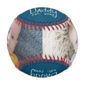 親パーソナライズされた父の日カスタムの一つ 野球ボール (正面)