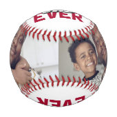 親パーソナライズされた父の日カスタムの一つ 野球ボール (正面)