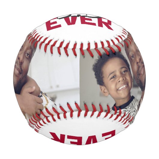 親パーソナライズされた父の日カスタムの一つ 野球ボール (正面)