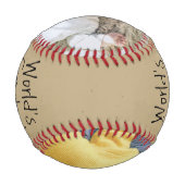 親パーソナライズされた父の日カスタムの一つ 野球ボール (裏面)