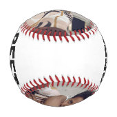 親パーソナライズされた父の日カスタムの一つ 野球ボール (裏面)
