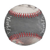 親パーソナライズされた父の日カスタムの一つ 野球ボール (裏面)