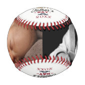 親パーソナライズされた父ユニークの日 野球ボール (正面)