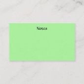 親ビジネス連絡カード 名刺 (裏面)