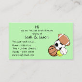 親ビジネス連絡カード 名刺 (正面)