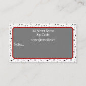 親ビジネス連絡カード 名刺 (裏面)