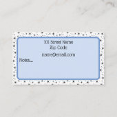 親ビジネス連絡カード 名刺 (裏面)