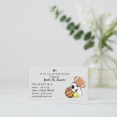 親ビジネス連絡カード 名刺 (スタンド正面)