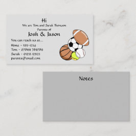 親ビジネス連絡カード 名刺