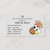 親ビジネス連絡カード 名刺 (正面)