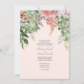 親フォーマルのセットの赤面1か所 招待状 (正面)