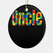 親ブリックマスタービルダー建物ブロックの叔父 セラミックオーナメント (左)