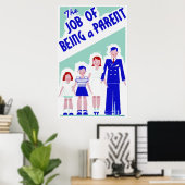 親ポスターという職業 ポスター (ホームオフィス)