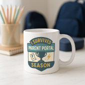 親マおもしろいグ、おもしろい親ポータルのチャンピオン コーヒーマグカップ