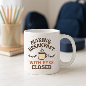 親マおもしろいグ；朝食の親を作成 コーヒーマグカップ