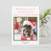 親メリー情カスタム的なペット犬の写真 シーズンカード (スタンド正面)