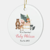 親モダンに会うウォータードロラー動物 セラミックオーナメント (左)