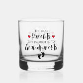 親モダンの妊娠最高の発表 ウイスキーグラス (裏面)
