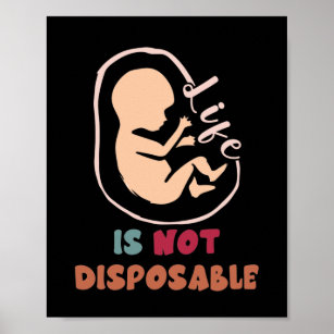 親ライフアンチ中絶生活は使い捨てではない ポスター