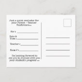 親先生会議ブルーフクロウ葉書 ポストカード (裏面)