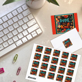 親切おもしろいに明るい親切に従う スクエアシール