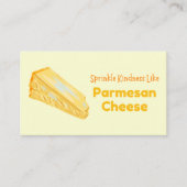 親切おもしろいをパルメザンチーズのように振りかける コーリングカード (正面)
