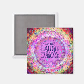 親切かわいらしなおもしろいは同じ言語を笑う マグネット (正面/裏面)