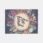 親切があって下さい フリースブランケット (正面(横))