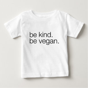 親切がありますビーガンのベビーのティーがあって下さい ベビーTシャツ