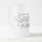 親切があれば フロストグラスビールジョッキ (正面左)