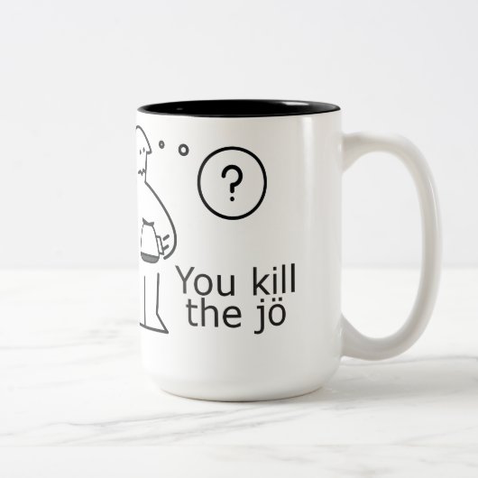 親切がのリワインドあって下さい ツートーンマグカップ (右)