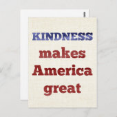 親切がアメリカを素晴らし作る ポストカード (正面/裏面)