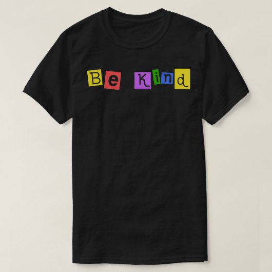 親切がメッセージを大切にするから親切前向きである Tシャツ (デザイン正面)