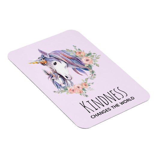 親切が世界の水の色を一変するユニコーン マグネット (右側)